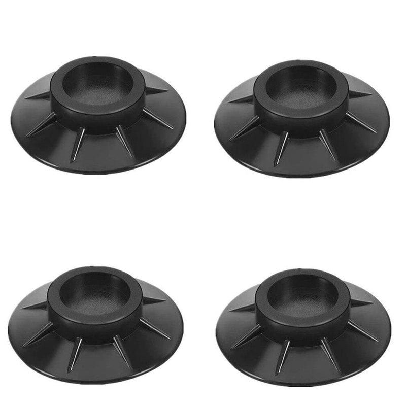 TECHNOVIBES TECHNOVIBES Anti Vibration Pads forNoise Dampening Washing Machine Feet with Tank Tread Grip for Washer and Dryer Protects Laundry Room Floor NonSlip Mats Moisture Proof Mats Set of 4  - Image 1