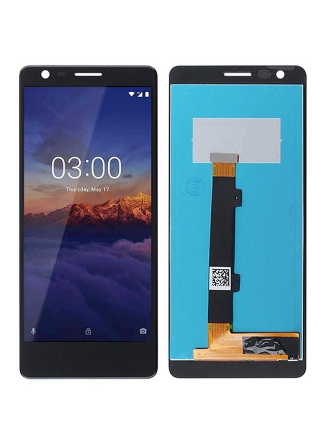 نيبمينينت لاصقة حماية لشاشة LCD مُناسبة لهاتف نوكيا 3.1 أسود