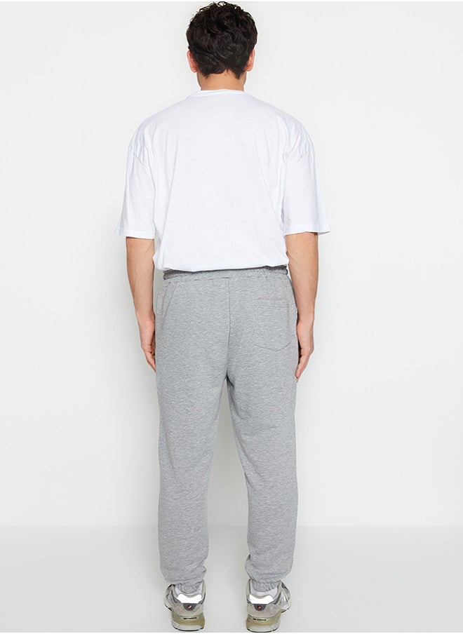 trendyol Gray Melange Regular Fit Sweatpants  - Image 5