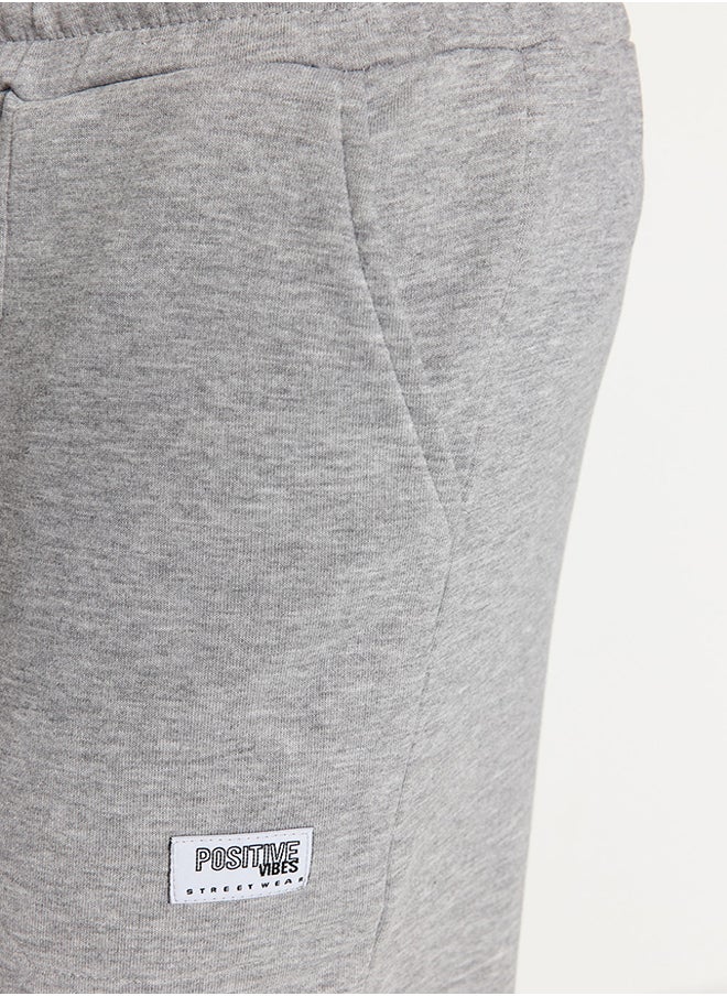 Gray Melange Regular Fit Sweatpants