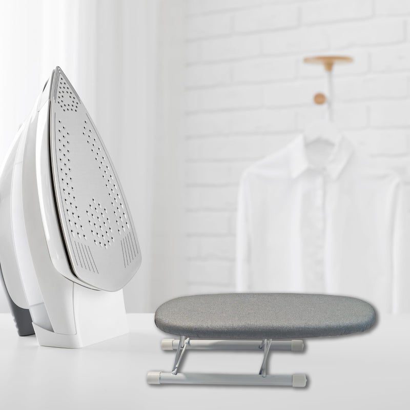 Aogigigio Mini Ironing Board Tabletop - Portable Folding Small Ironing Board with Black Velvet Drawstring Storage Bag, Compact Travel Iron Board for Sleeves, Collars and Small Areas - Image 5