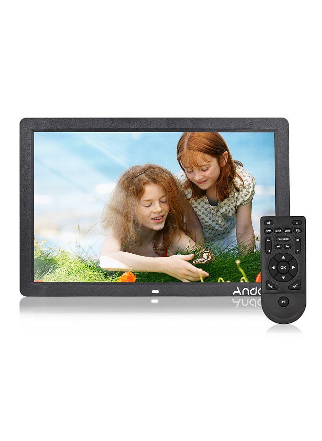 Andoer 17inch LED Digital Photo Frame 1080P High Resolution Electronic Picture Frame MP3 MP4 Video Player Clock Calendar with Remote Control