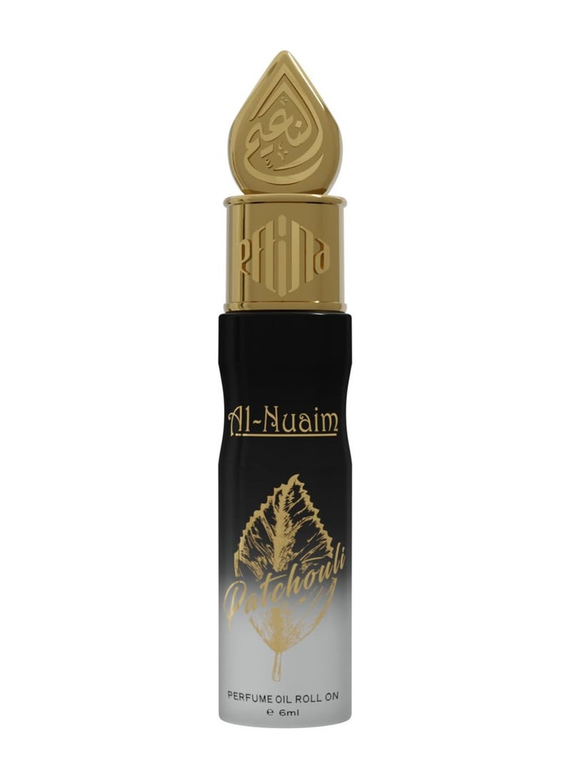 أل نواعم عطر الباتشولي من النعيم، رول أون 6 مل | زيت عطري مركز للجنسين، خالٍ من الكحول | عطر يدوم طويلاً، منعش، ترابي، وخشبي للرجال والنساء | حجم مناسب للجيب - Image 4