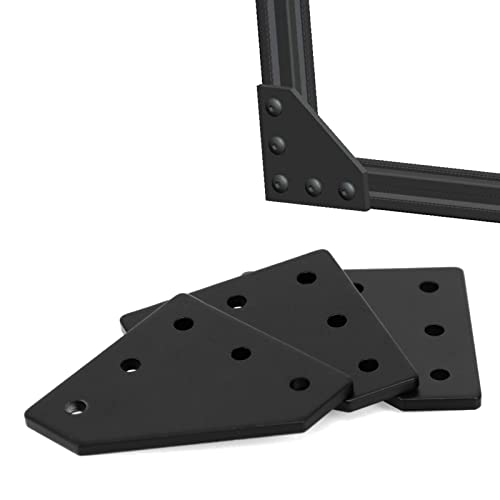 SeekLiny 2020 Aluminum Extrusion Connector Bracket Set Included 8PCS Joint Plates,1Pcs M3 Wrench,40Pcs M5 T-Slot Nuts and 40Pcs M5x8mm Screws for 2020 Series Aluminum Profile 3D Printer Frame - Image 2