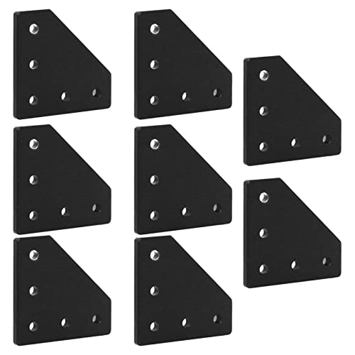 SeekLiny 2020 Aluminum Extrusion Connector Bracket Set Included 8PCS Joint Plates,1Pcs M3 Wrench,40Pcs M5 T-Slot Nuts and 40Pcs M5x8mm Screws for 2020 Series Aluminum Profile 3D Printer Frame - Image 5