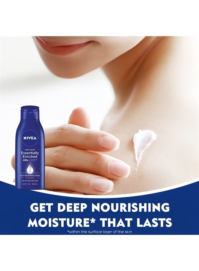 Nivea Skin Care Set For Her, Nourishing Body Wash, Moisturizing Body Lotion, Lip Balm Stick with Shea Butter, & Multi Purpose Face, Body & Foot Cream, 4 Piece Gift Set - Image 4