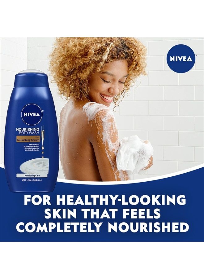 Nivea Skin Care Set For Her, Nourishing Body Wash, Moisturizing Body Lotion, Lip Balm Stick with Shea Butter, & Multi Purpose Face, Body & Foot Cream, 4 Piece Gift Set - Image 3