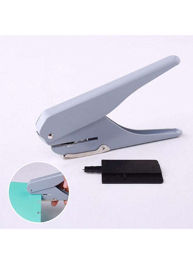 Handheld DIY Mushroom Single Hole Punch Puncher Paper Cutter with Ruler for Office Home School Students