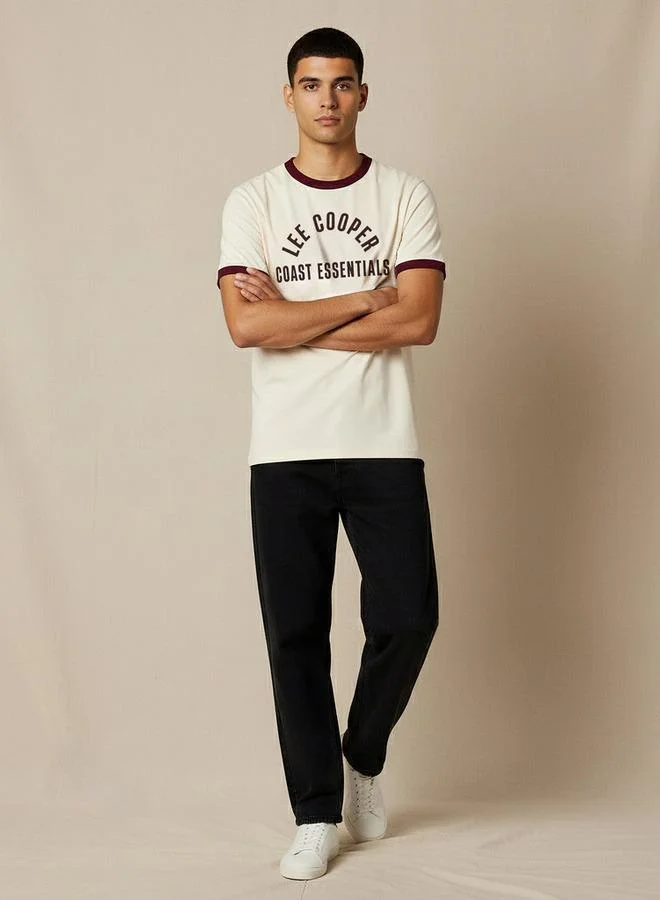 Lee Cooper Lee Cooper Men Regular Fit Crew Neck Short Sleeve Logo Print T-shirt