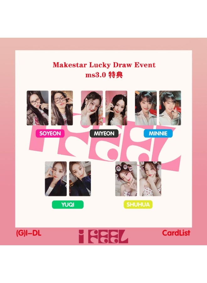 NIBEMINENT 5 Pcs Kpop (G)I-DLE MS3.0 Makestar Lucky Draw Event Lomo Cards Card For Fans Collection Gifts - Image 2