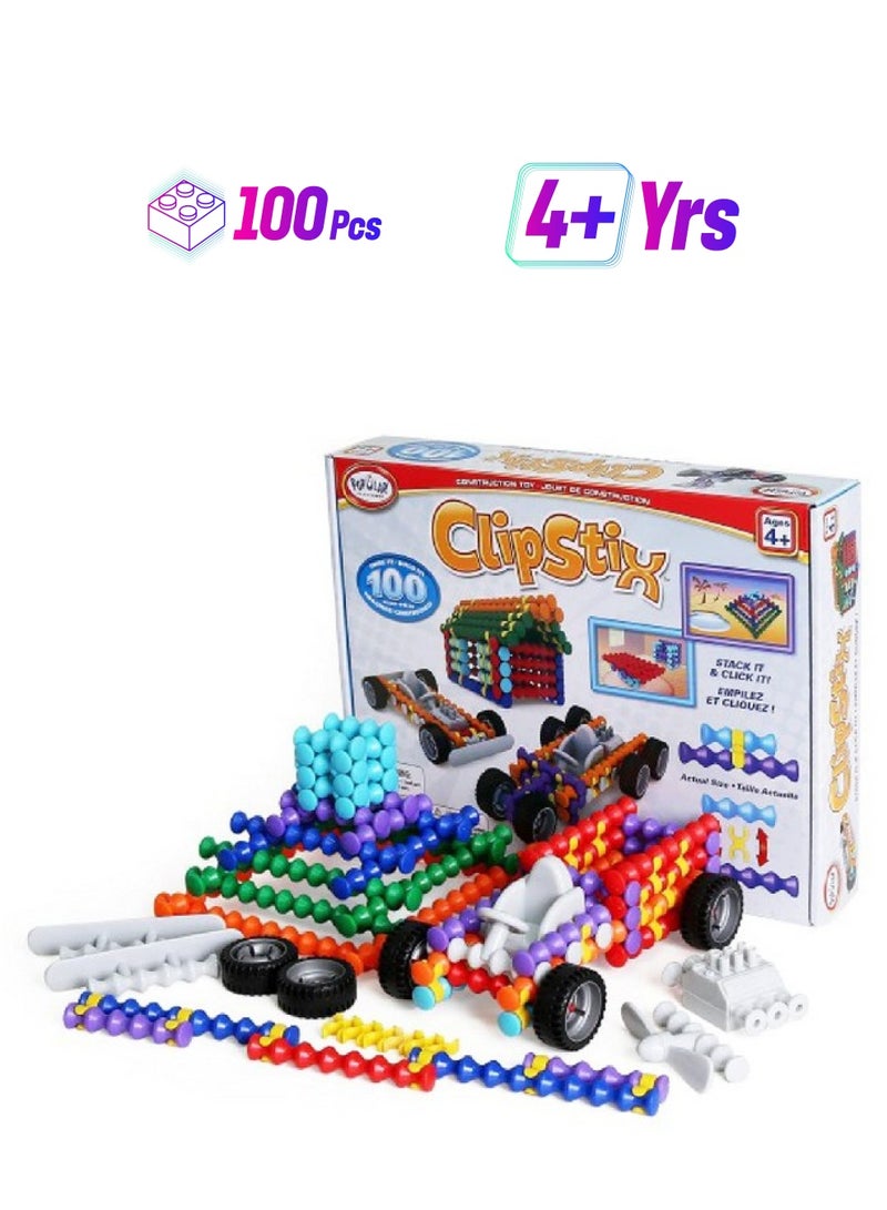 POPULAR PLAYTHINGS Clipstix, 100 Pieces - Image 1