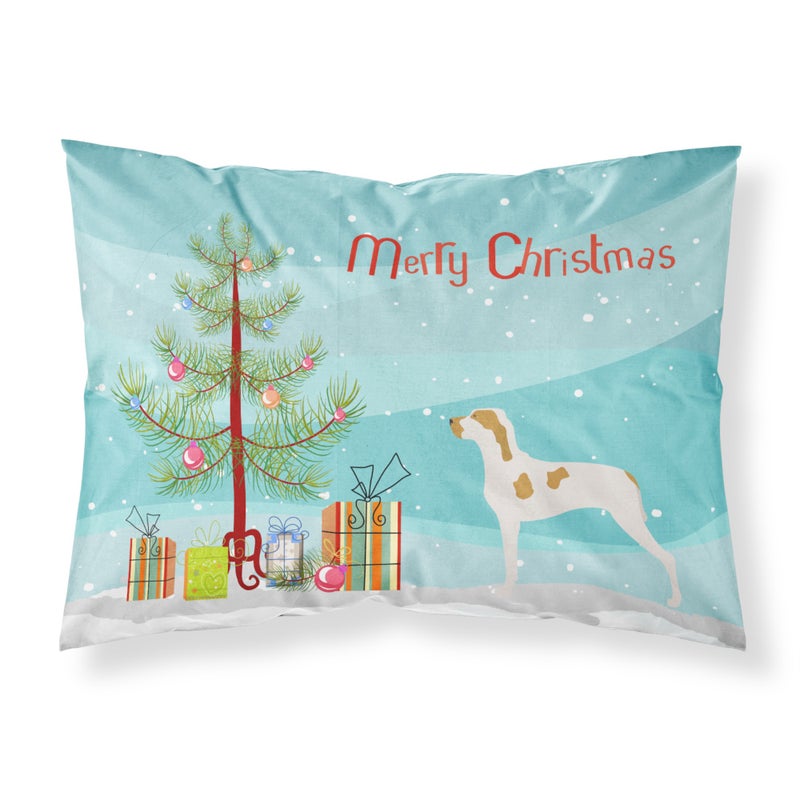 ""Caroline's Treasures Ariege Pointer Pillowcase  Standard  Christmas Tree""