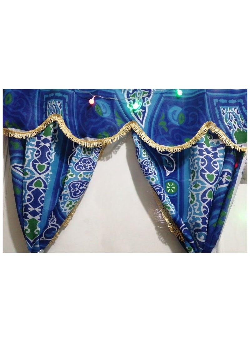 A curtain made of Khayamiya fabric for home decor during Ramadan - For decoration and Ramadan adornment. - Image 2