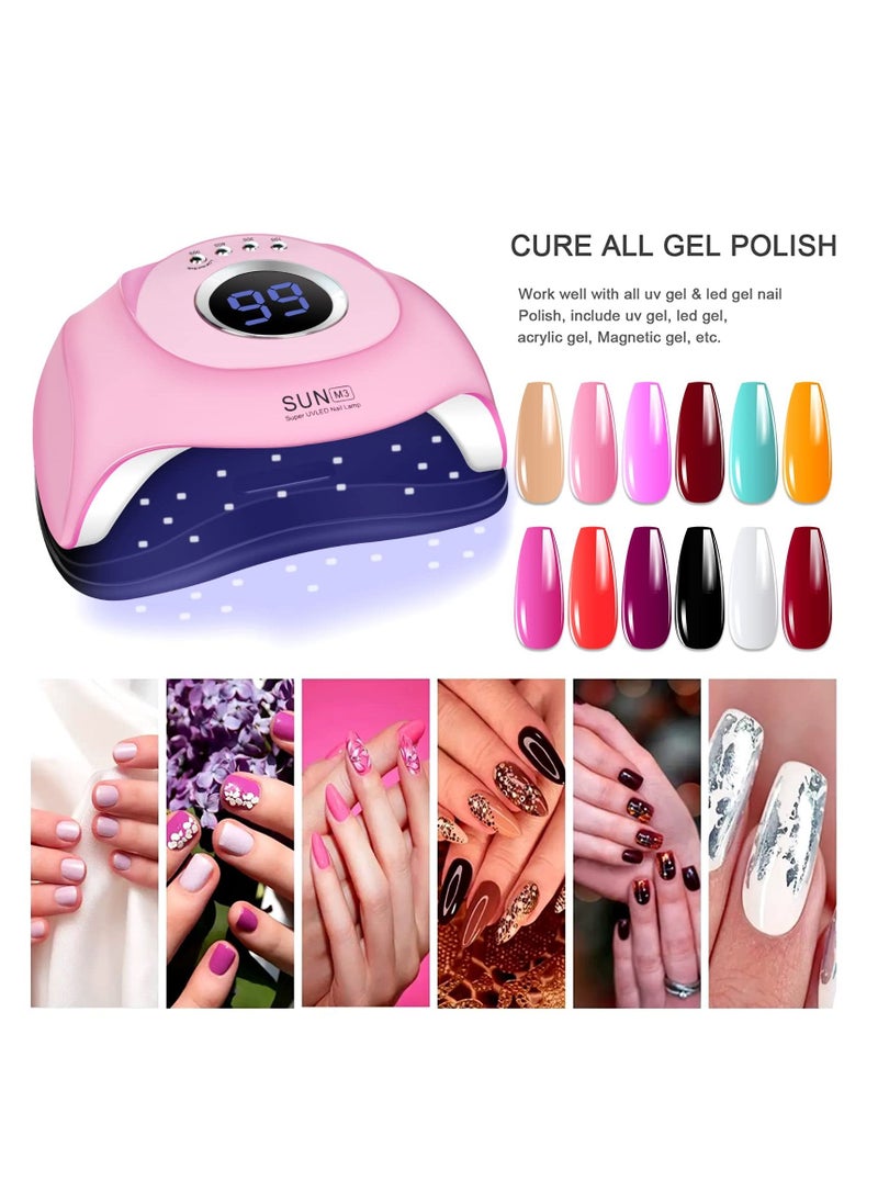 Y&D UV LED Nail Lamp180W Light Dryer for Nails Gel Polish with 45 Lamp Beads 4 Timer Setting LCD Touch Display Screen Auto Sensor Professional  - Image 2