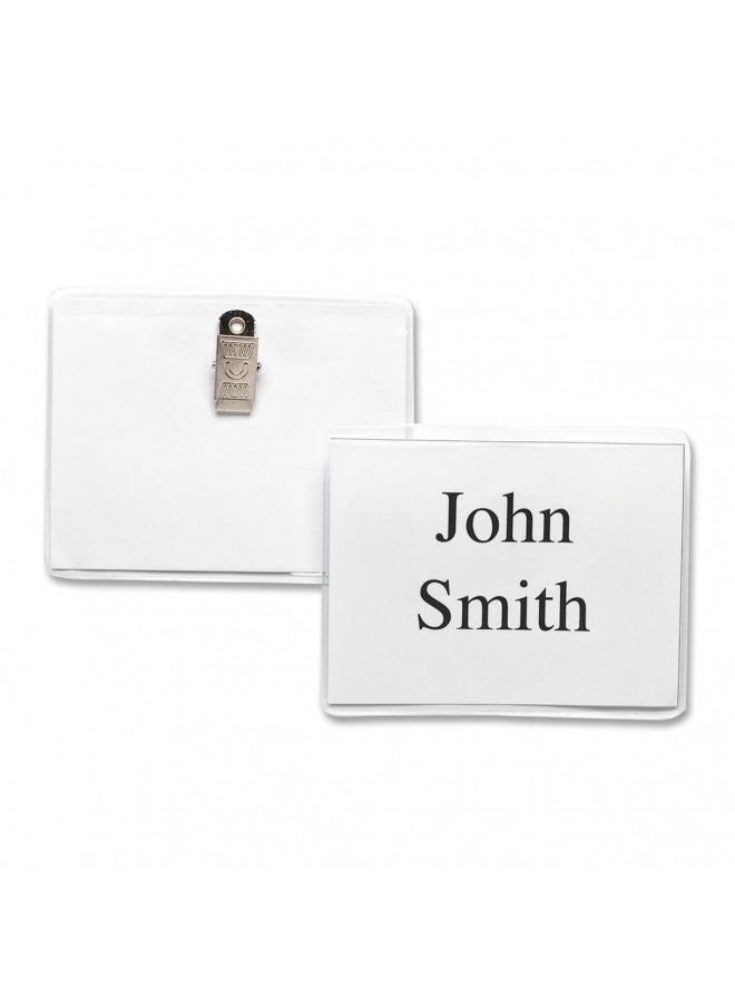 Business Source Business Source Clip Holder Style Badge Kit 