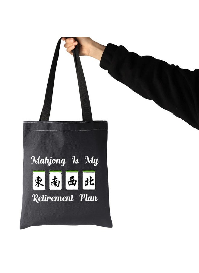 JXGZSO Novelty Mahjong Retirement Plan Bag Mahjong Lover Gift Mahjong Is My Retirement Plan Board Game Gift Lucky Mahjong Player (Mahjong My Retirement Plan Shopping Bag)  - Image 5