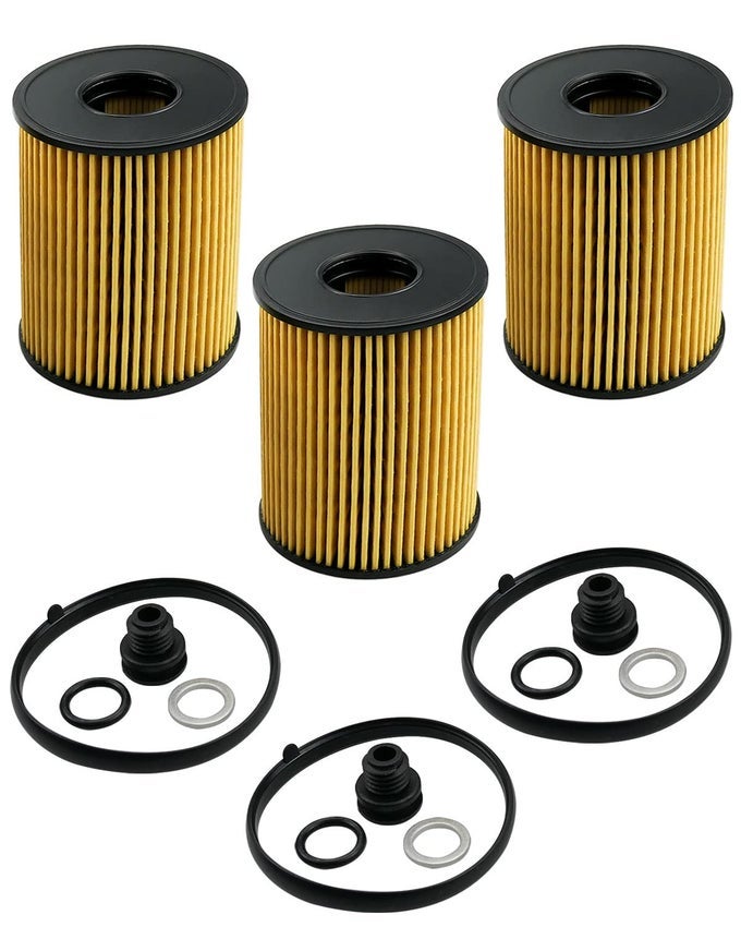 3 Pack Oil Filters Replace 263502S000 2151323001 Fit for Hyundai Sonata Tucson Kia K5 Sorento Telluride 25L 2020 2021 2022