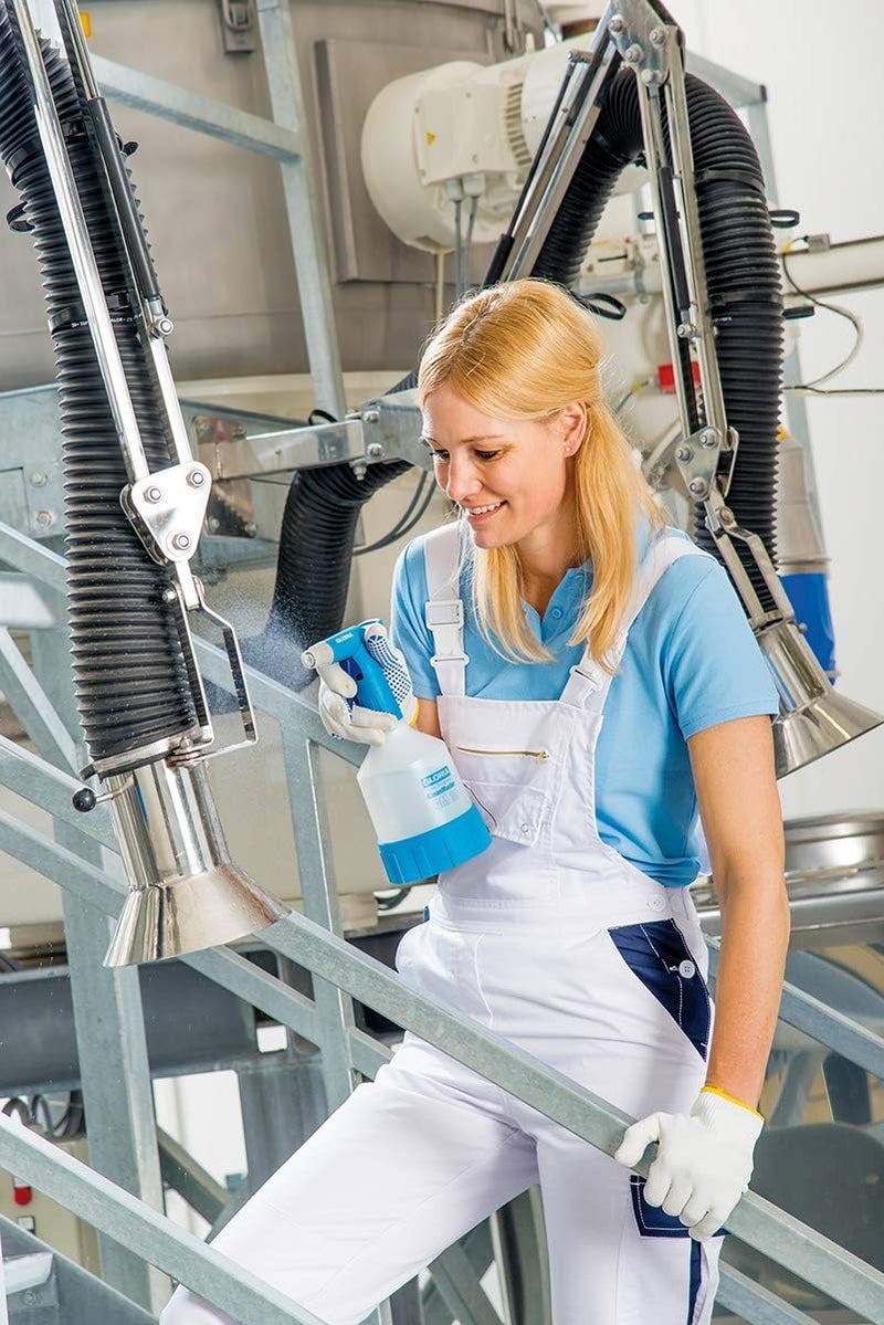 Gloria CleanMaster CM10 Hand-Operated Sprayer, White/Blue, 1 Litre - Image 1