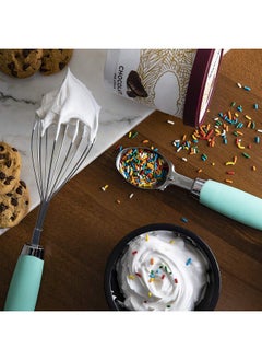 COOK WITH COLOR COOK WITH COLOR Kitchen Gadget Set Stainless Steel Utensils with Soft Touch Handles, 7 Pc. Stainless Steel, Mint  - Image 3