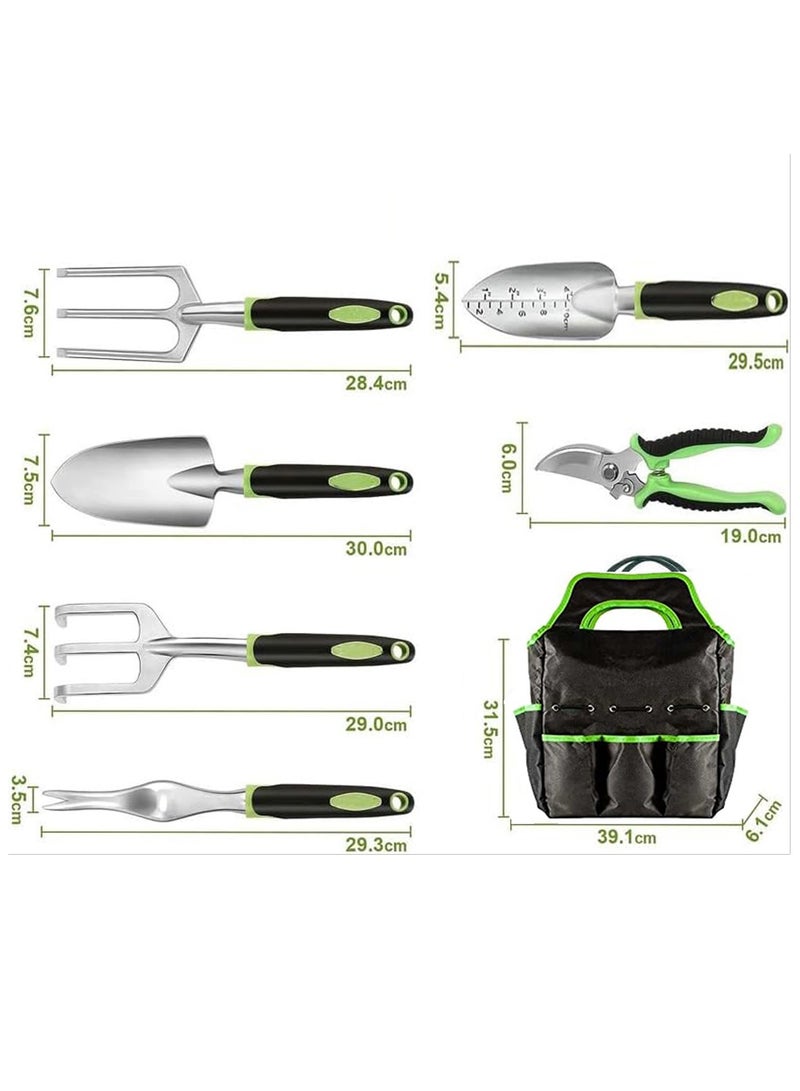 LINGWEI Gardening Tool Set 9 Pieces Aluminium Alloy Garden Tools Kit - Image 3