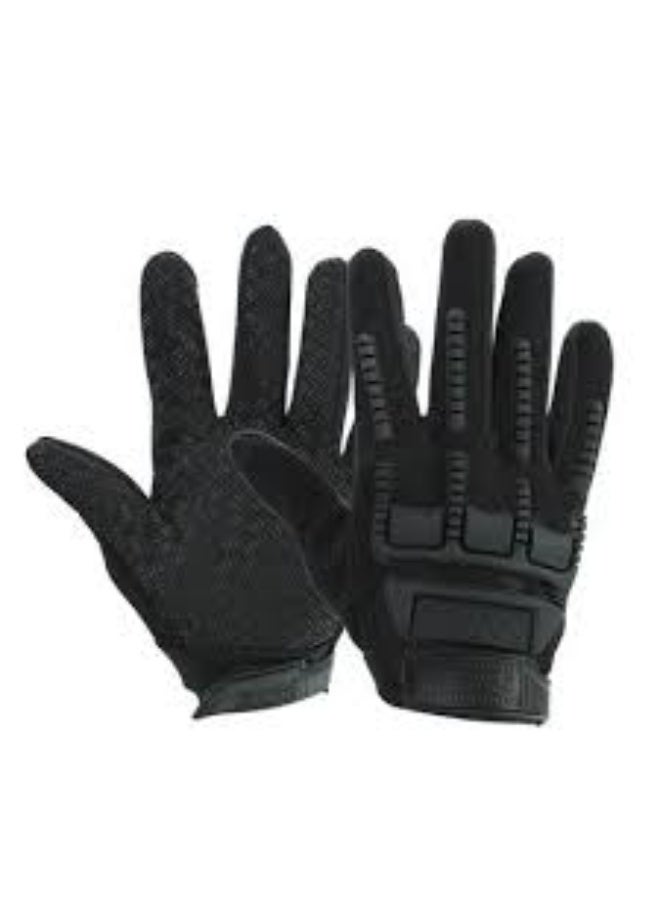 Imported full-finger grip gloves with strong knuckle protection. Breathable, anti-slip design for better control while riding. Suitable for motorcycles and scooters. - Image 4