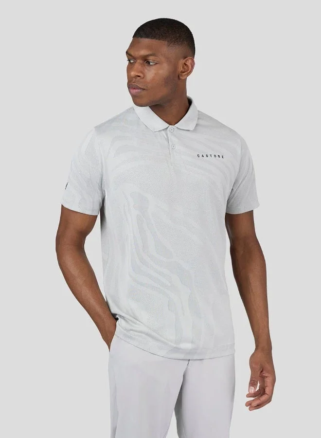 CASTORE Golf Engineered Knit Polo - Mist Grey