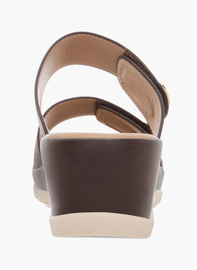 Flora Bella By Shoexpress Women Monogram Print Slip-On Comfort Sandals  - Image 5