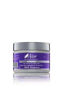 THE MANE CHOICE Green Tea & Carrot Deep Strengthening & Restorative Mask Treatment(8 Ounces / 230 Milliliters) - Hair Mask Infused With Vitamins, Nutrients & Biotin for Stronger Hair
