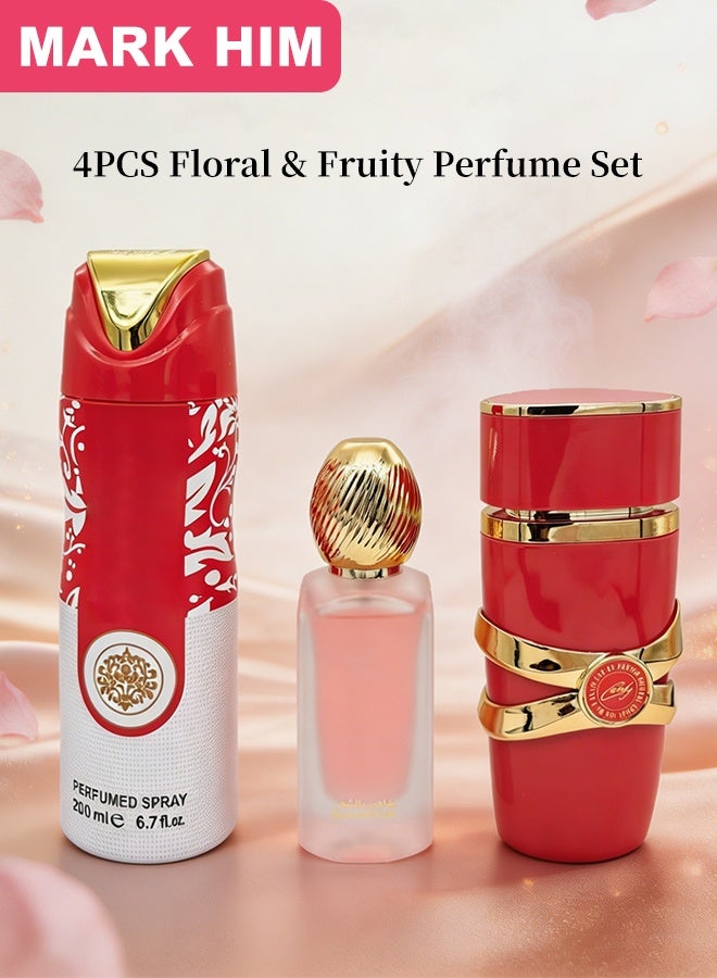 MARK HIM 3-in-1 Arabian Fragrance Layering Gift Set for Women, Ideal Gift for Birthday Holiday Anniversary, Body Perfumed Spray, Hair Mist & Eau de Parfum Kit - Image 2