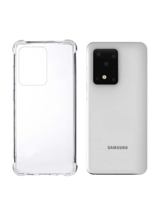 Raxoom Protective Case Cover For Samsung Galaxy S20 Ultra With Clear Bumper Black