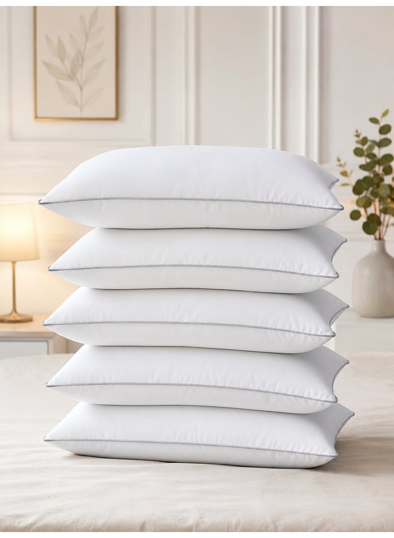 Set of 5 Premium Microfiber Pillows, 50×70 cm – 1100 g - Image 2