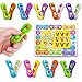 LESONG Fidget Sensory Toys for Kids 18 Pack Colorful Finger Spinner Toys Stress Relief ADHD Tools for Kids with Autism Quiet Desk Fidgets for Anxiety Classroom Easter Basket Stuffers Egg Filler - Image 2