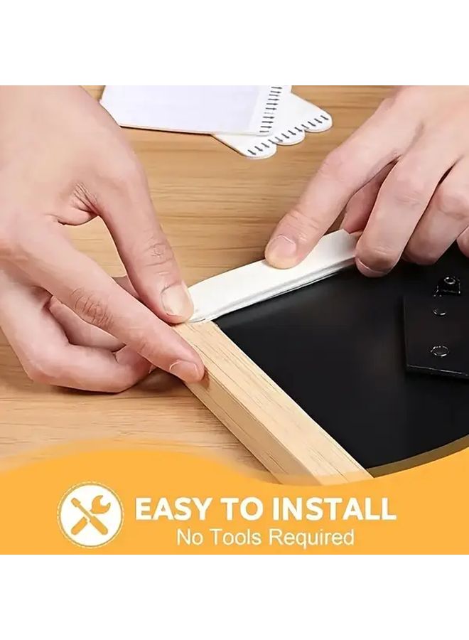 شرائط تعليق الصور الكبيرة 100 زوج 200 قطعة معلقات حائط لاصقة خالية من التلف لا حاجة للأدوات ديكور منزلي أبيض تركيب سهل - Image 5