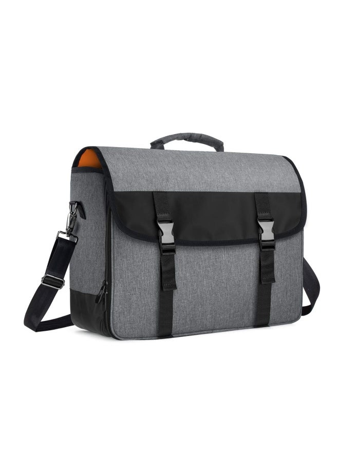 CURMIO CURMIO Bartender Bag  Travel Bag for Bar Tools Set  Bartender Kits Storage with Padded Compartments for Wine Bottles  Perfect for Home Indoor Outdoor Patio Party  Gray  Bag ONLY  - Image 1