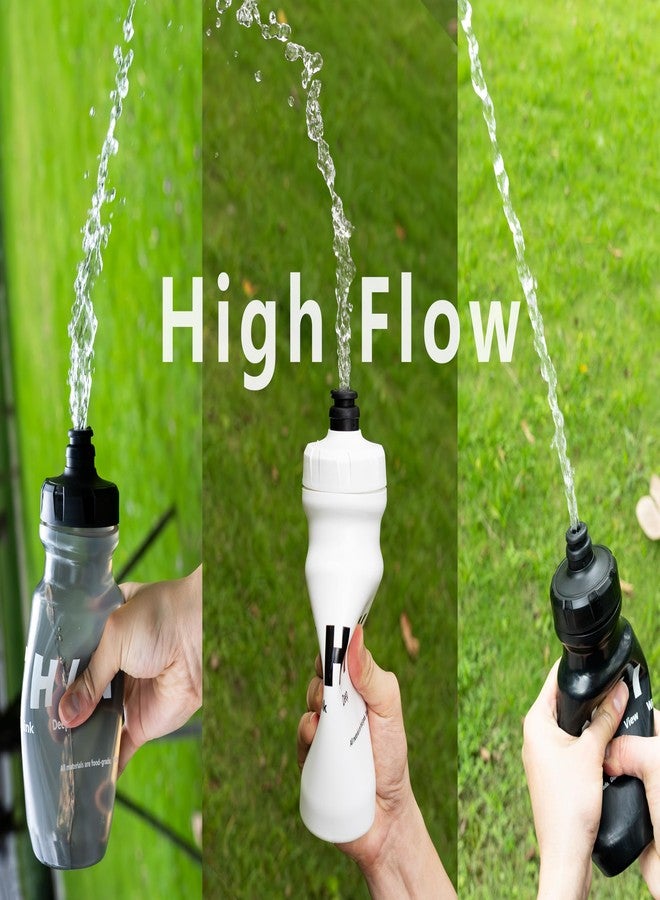 ثين فيك زجاجات مياه للدراجات من ثينفيك، آمنة للغسل في غسالة الصحون، سعة 620 مل (20.97 أونصة)، مصنوعة من مواد آمنة غذائياً، تتضمن زجاجتين سوداوين وزجاجتين بيضاوين. - Image 5