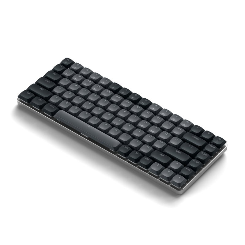 SATECHI SM1 Slim Mechanical Backlit Bluetooth Keyboard | Compact, Portable, Wireless w/ Swappable Keys 14 Backlight Patterns, Work & Gaming Keyboard for Mac & Windows, Connects to 4 Devices - Dark Gray - Image 1