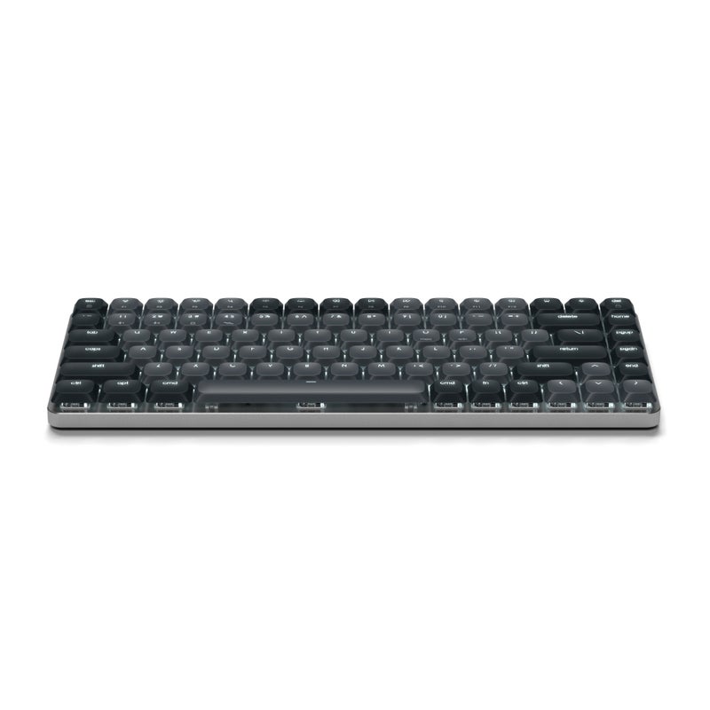 SATECHI SM1 Slim Mechanical Backlit Bluetooth Keyboard | Compact, Portable, Wireless w/ Swappable Keys 14 Backlight Patterns, Work & Gaming Keyboard for Mac & Windows, Connects to 4 Devices - Dark Gray - Image 4