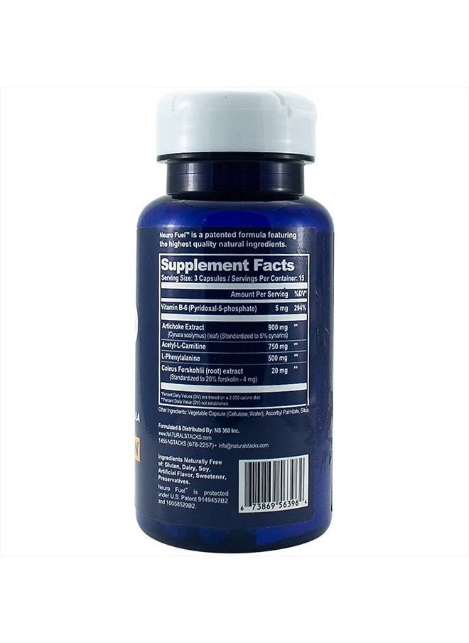 Natural Stacks - Neuro Fuel for a Better Brain Ciltep Formula (45 Vegetarian Capsules) - Image 1
