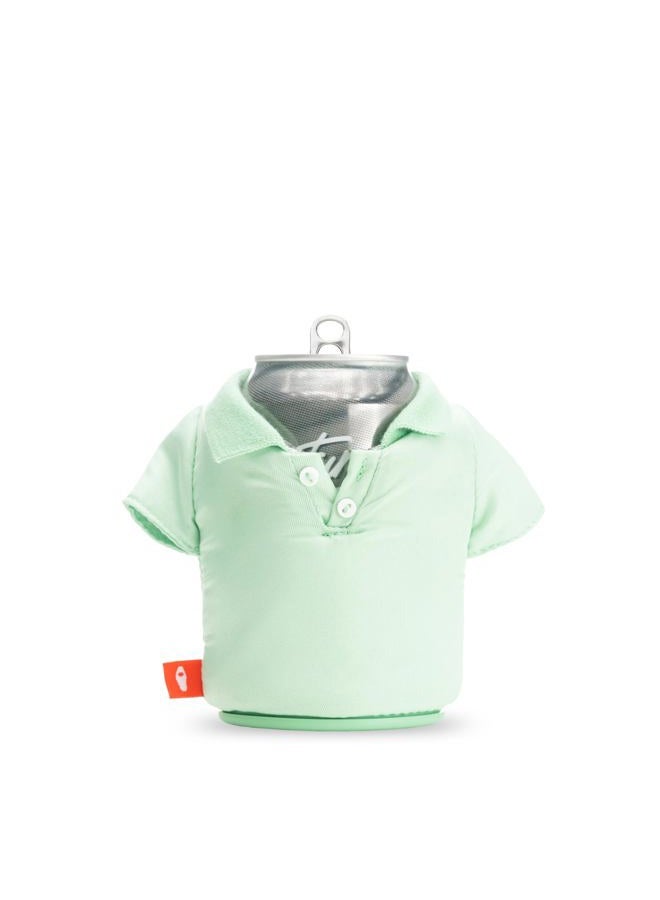 Puffin - The Polo Beverage Shirt, Insulated Can Cooler, Seafoam - Image 1
