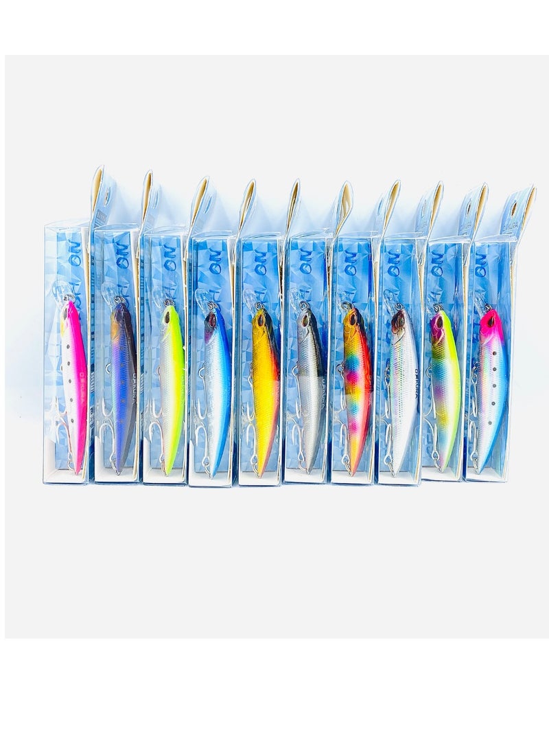 oakura Brute Fishing Lure Bkk Triple Hook - 90Mm Length, 19G Weight, Vibrating Sinking Action, Low Air Resistance Design, 10 Mesmerizing Colors  - Image 5