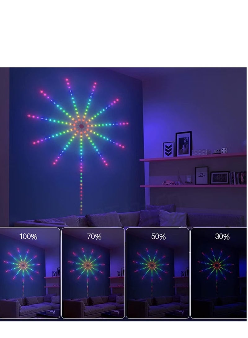 JAJEEK NEW Smart Firework Lights Indoor – RGB Color Changing LED Strip Lights with App & Remote Control, Dynamic Modes, Music Sync, Mic & Rhythm Control for Bedroom, Room Decor - Image 3