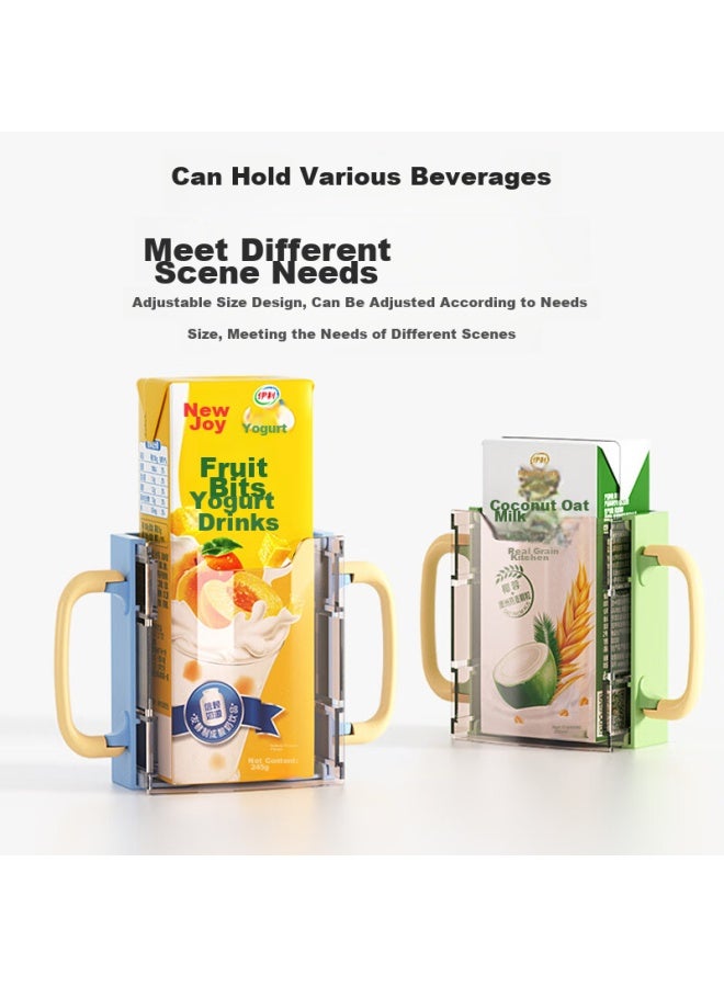 Bao Shi Baoshi Children's Beverage Anti-press Cup Holder, Boxed Milk Cup Sleeve, Anti-spill Cup Stand, Multifunctional Extendable Beverage Cup Holder - Image 3