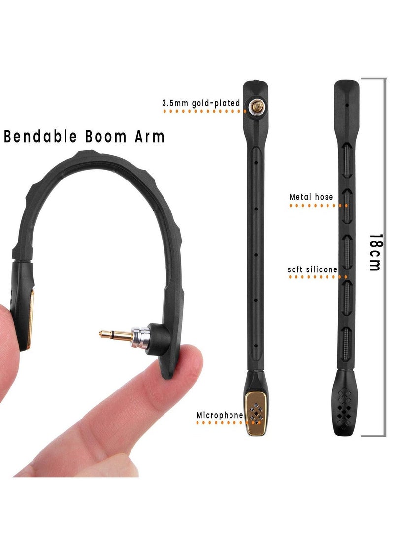 Mic Replacement for Astro A40/A40 TR Gaming Headset, Detachable Noise Cancelling Boom Microphone, Gaming Headset Accessory for PS5, PS4, PC, Mac (Black)