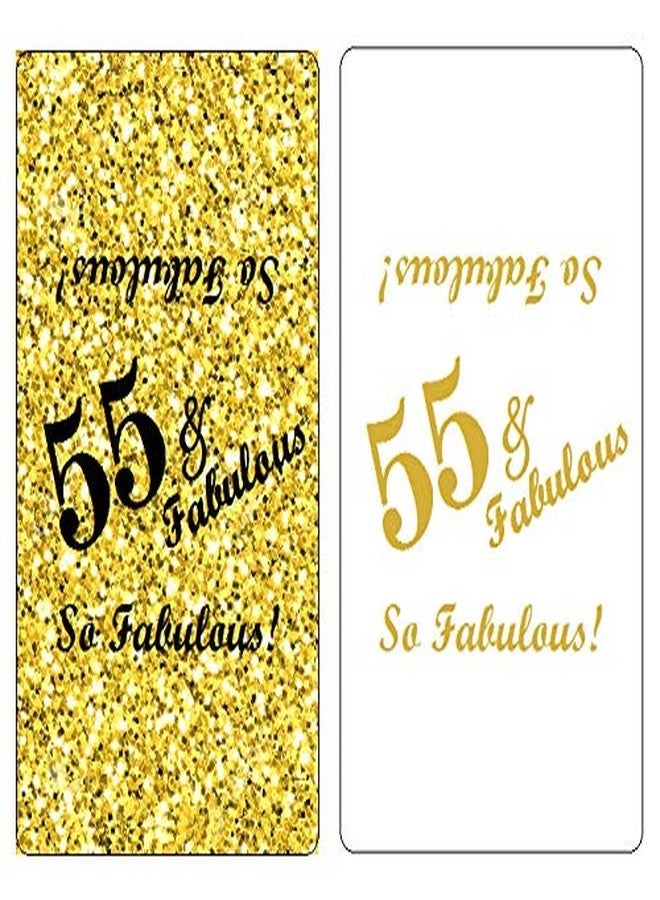 RokAPary 55 & Fabulous Miniatures Candy Bar Wrapper, (Set of 60) Mini Candy Bar Stickers Labels; Birthday Party Favor Décor. Candy Not Included. Made in USA - Image 4