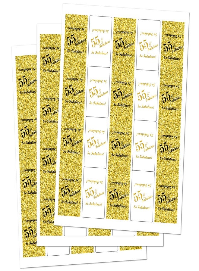 RokAPary 55 & Fabulous Miniatures Candy Bar Wrapper, (Set of 60) Mini Candy Bar Stickers Labels; Birthday Party Favor Décor. Candy Not Included. Made in USA - Image 3