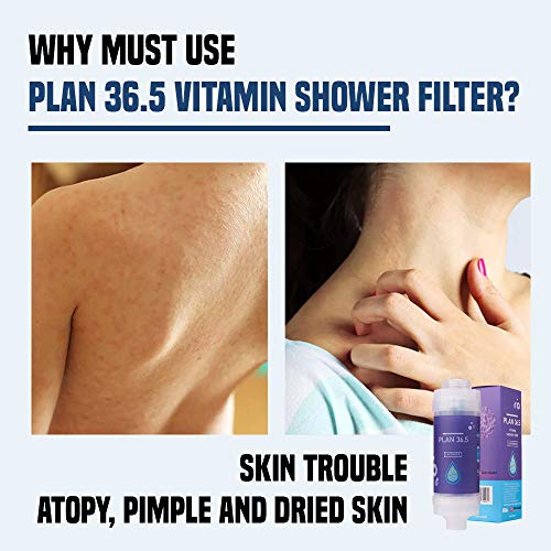 Plan 36.5 Vitamin Shower Filter - Removes Chlorine, Softens Water, Prevents Hair Loss, Spa Experience (Green Grape Flavor) - Image 4