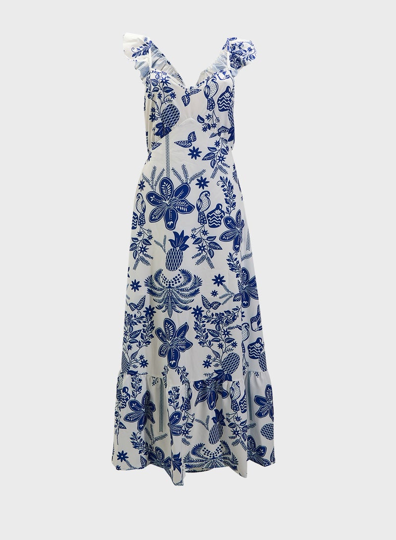 ايلا بلس فستان ماكسي بطبعة زهور - Image 1