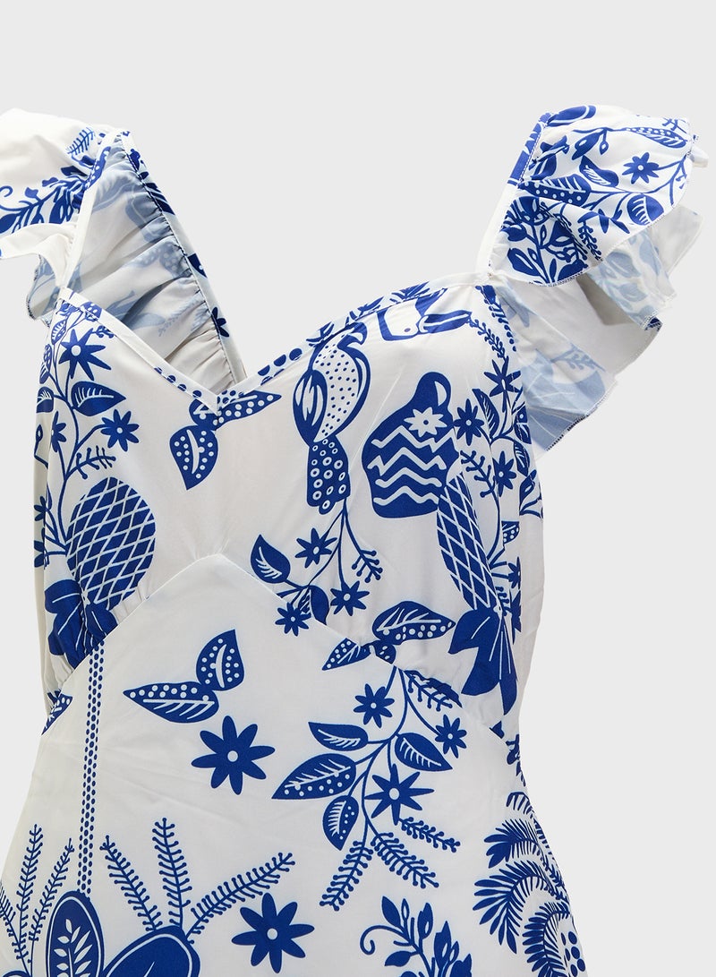 ايلا بلس فستان ماكسي بطبعة زهور - Image 3