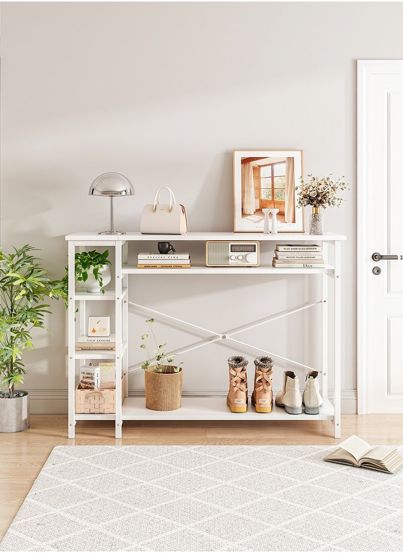 Stubborn - 130*35*90cm 3 Tier Console Table with Storage Shelf Simple Sofa Table Coffee Corner and Entryway Table for Couch Hallway Entrance Living Room - Image 1