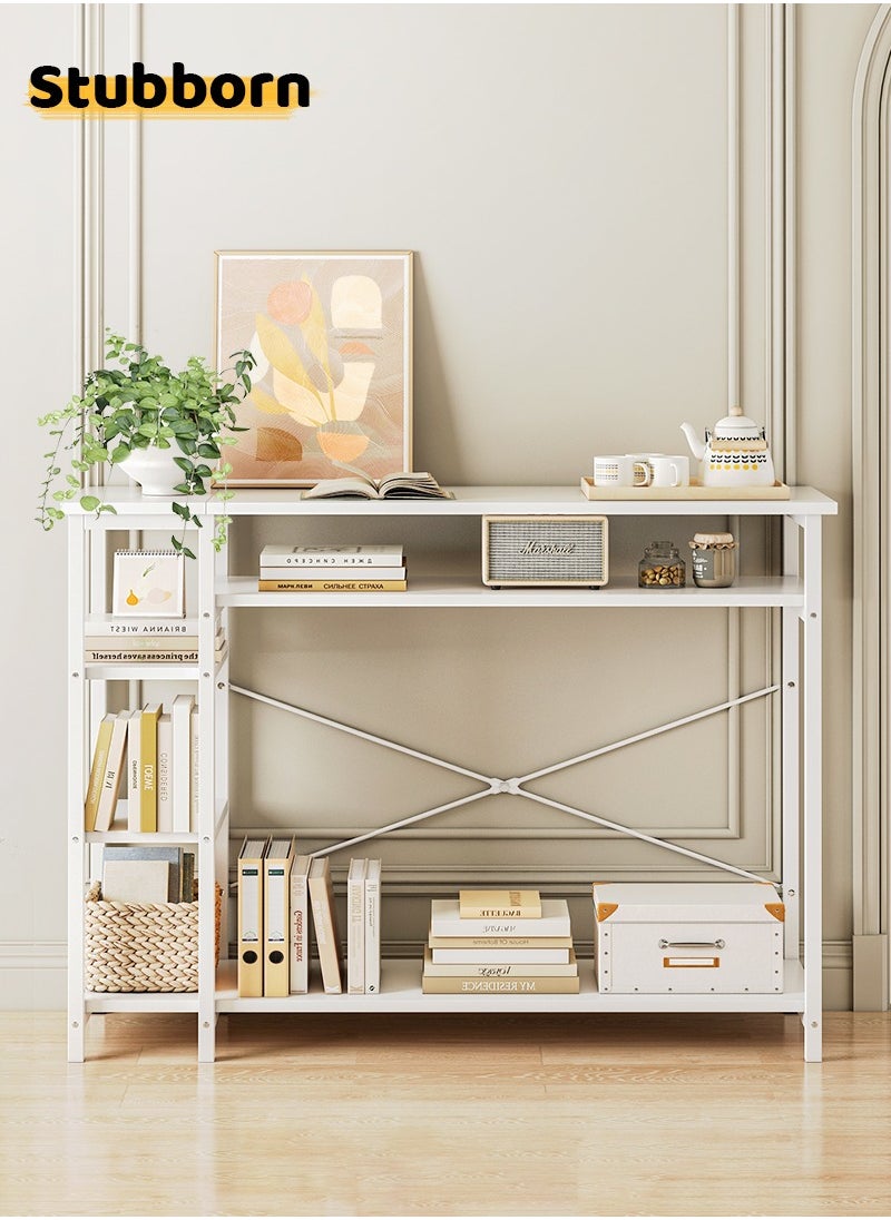 Stubborn - 130*35*90cm 3 Tier Console Table with Storage Shelf Simple Sofa Table Coffee Corner and Entryway Table for Couch Hallway Entrance Living Room - Image 1
